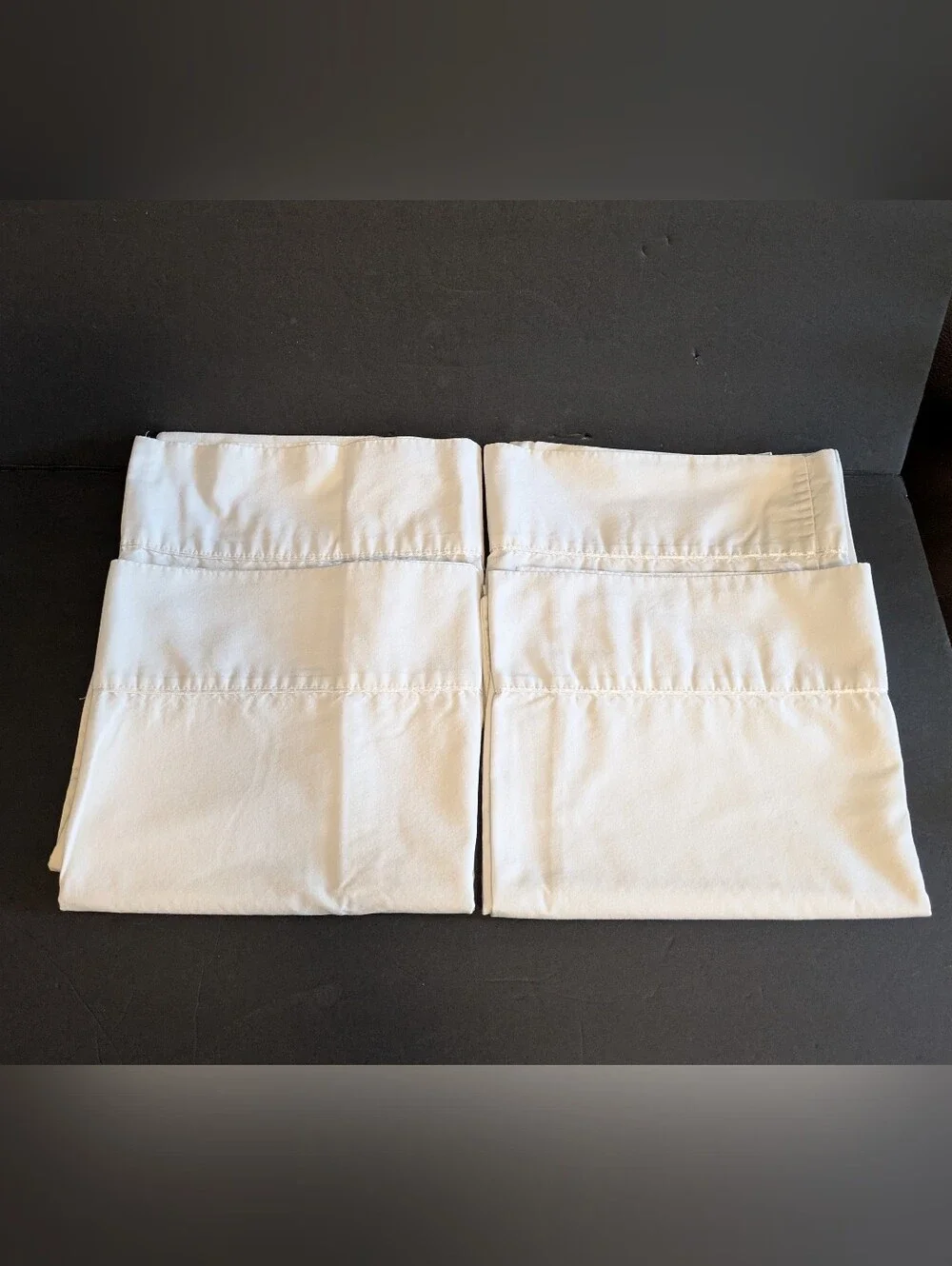 J C Penney Home Collection White Pillowcase Set of 4 King Premium Home Bedding